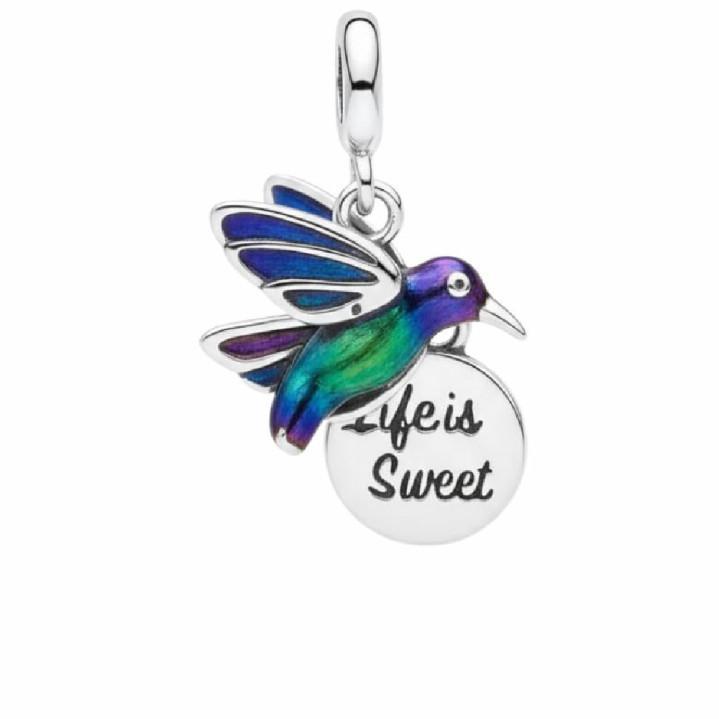 Charms Plata Corazon Con Estrella - Joyería Ora Madrid