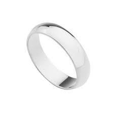 Alianza Plata Media Caña Lisa De 4 Mm Talla 12 1 - Joyería Ora Madrid