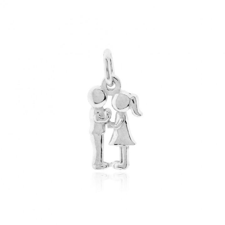 Colgante Plata Pareja 2 Cm - Joyería Ora Madrid