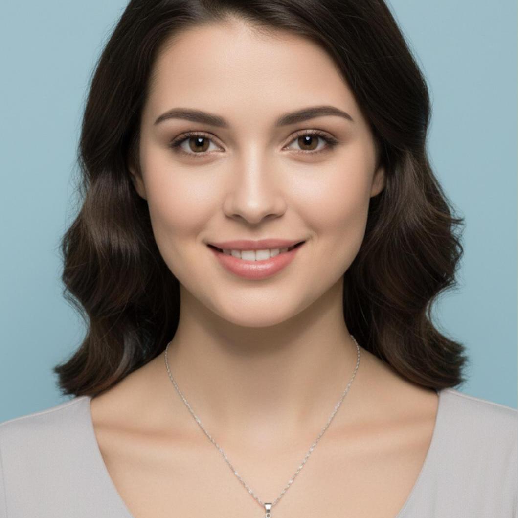 Collar Plata De La Suerte 2 Cm - Joyería Ora Madrid