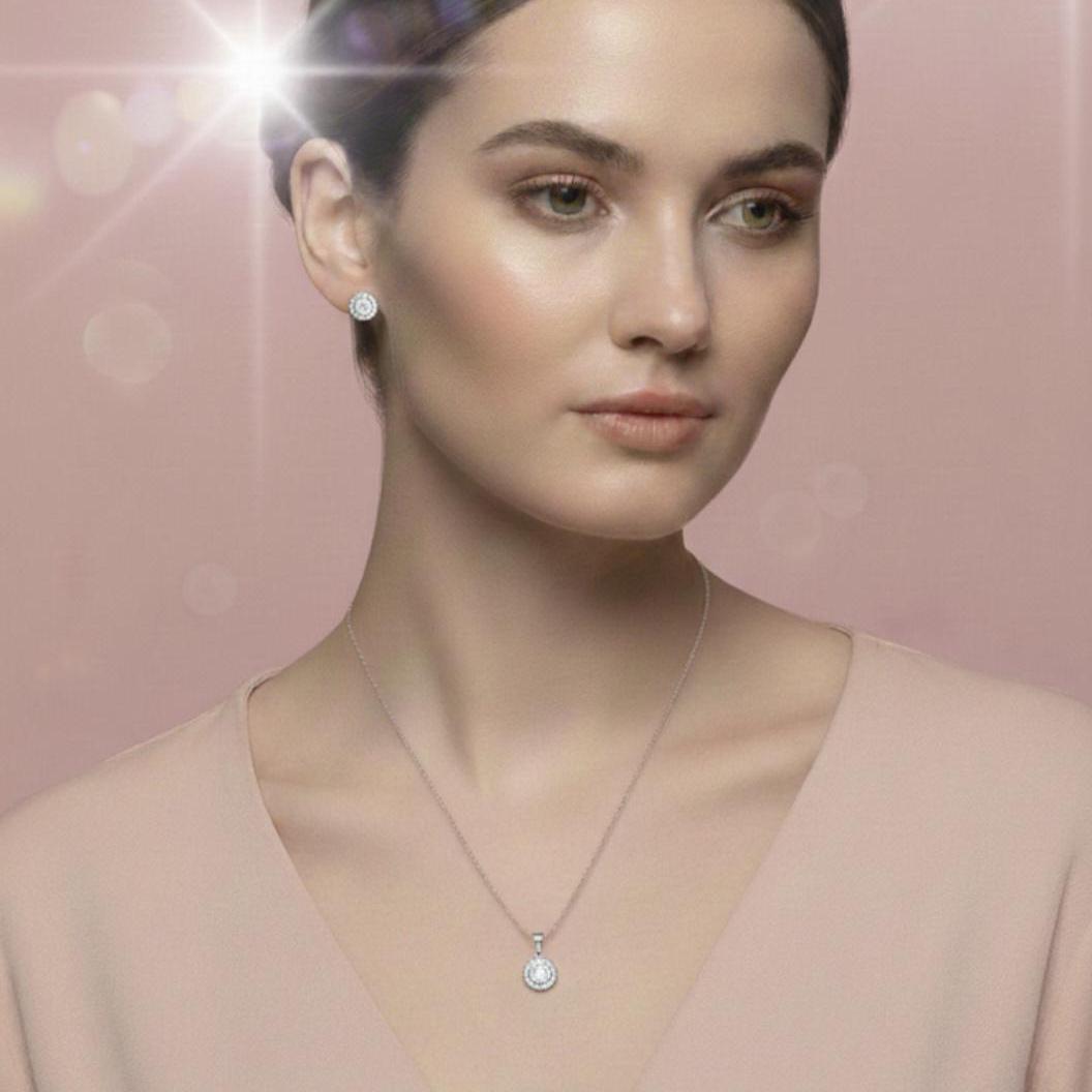 Conjunto Plata Pendientes 10 Mm - Joyería Ora Madrid