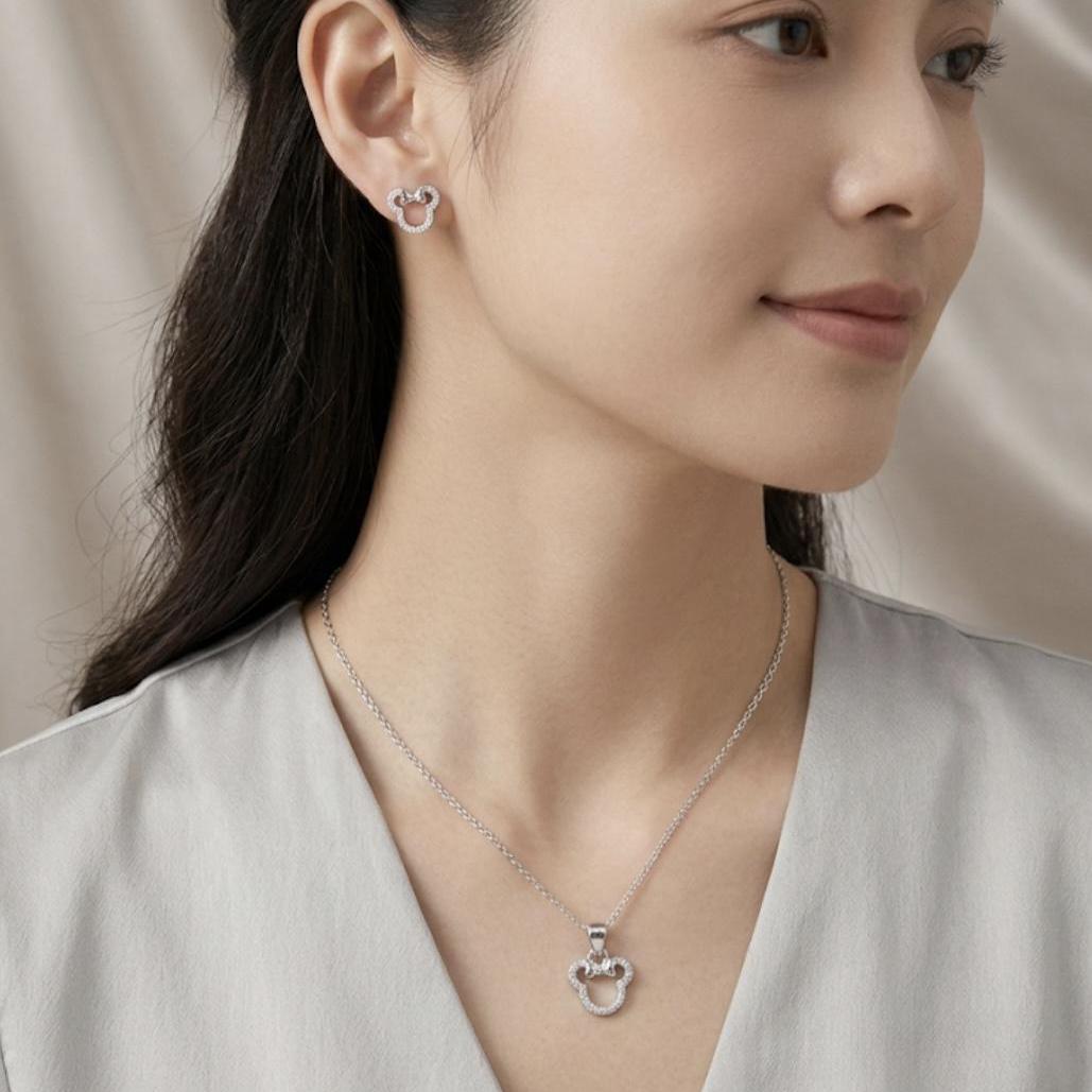 Conjunto Plata Raton Con Circonitas - Joyería Ora Madrid