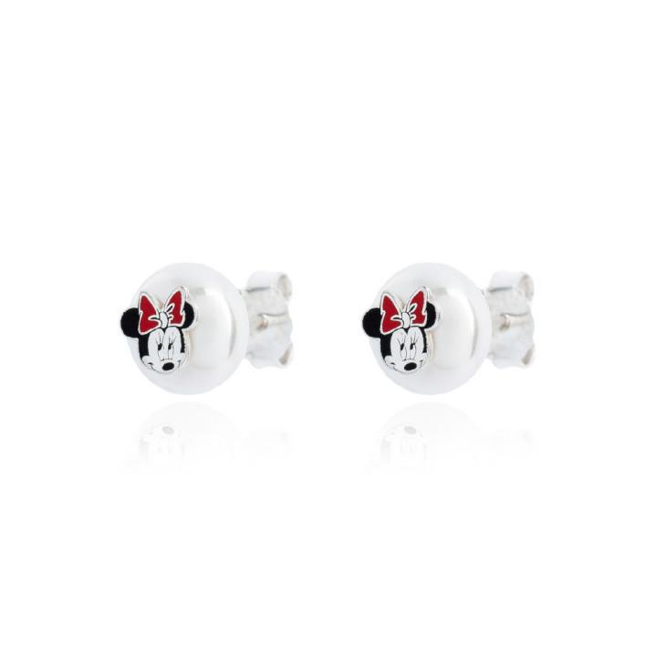 Pendientes Plata Perla Y Mini Esmalte 8 Mm - Joyería Ora Madrid