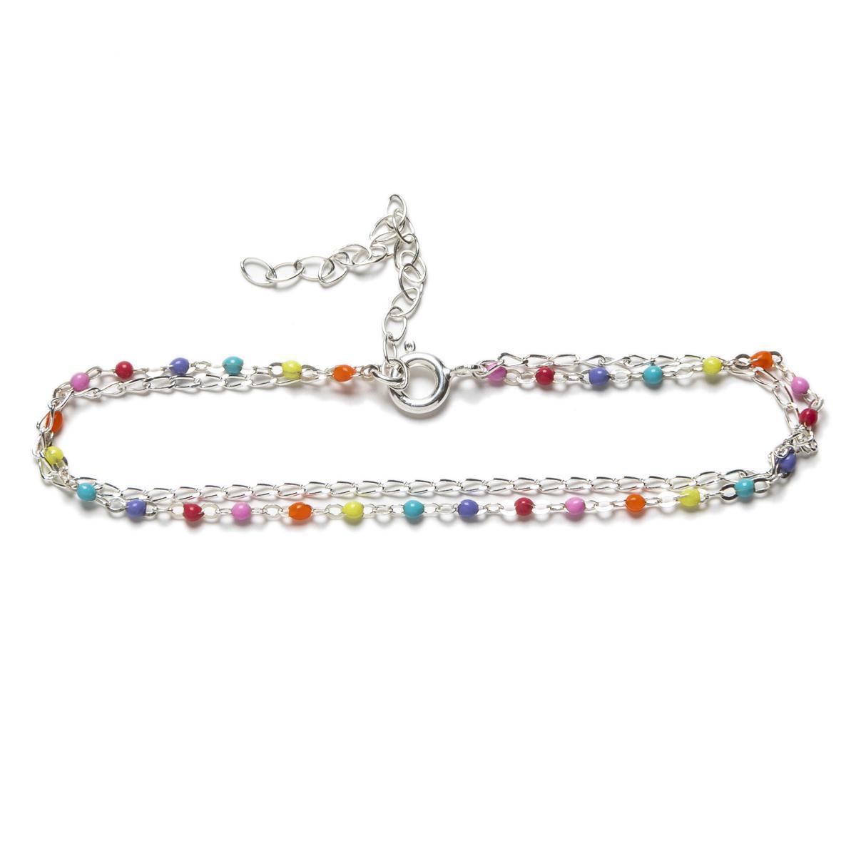 Pulsera Plata Doble 19 Cm - Joyería Ora Madrid