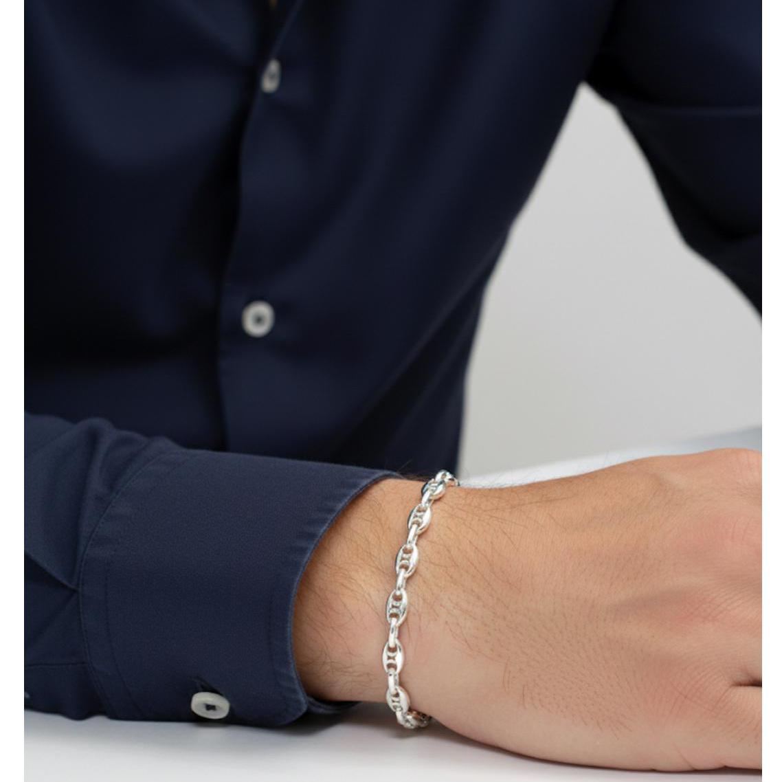 Esclava Plata Calabrote Liso 6 Mm X 19 Cm - Joyería Ora Madrid